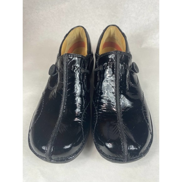 Clarks Unstructured Womens SZ 5 Un Loop 26103621 Black Patent Leather Slip Shoes - Picture 2 of 8